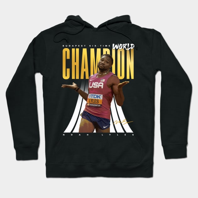 Noah Lyles Hoodie by Juantamad